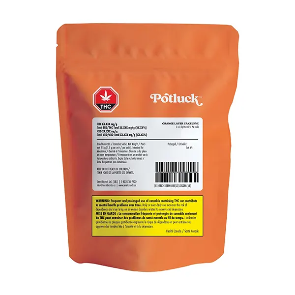 Image for Orange Layer Cake Pre-Roll, cannabis pre-rolls by Potluck