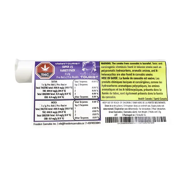 Image for Super J Variety Pack Pre-Roll, cannabis all products by Violet Tourist