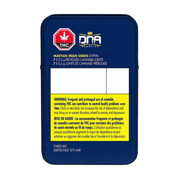Martian Mean Green Pre-Roll Cannabis Joints (Pre-Rolls) by DNA Genetics