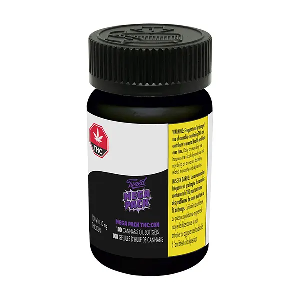 Mega Pack THC:CBN 10:10 x 100 (Capsules, Softgels) by Tweed
