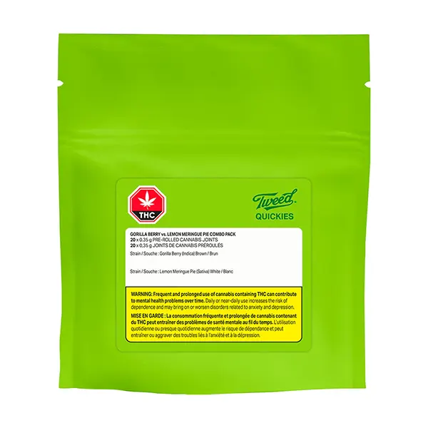 Gorilla Berry vs. Lemon Meringue Pie Combo Pack (Pre-Rolls) by Tweed