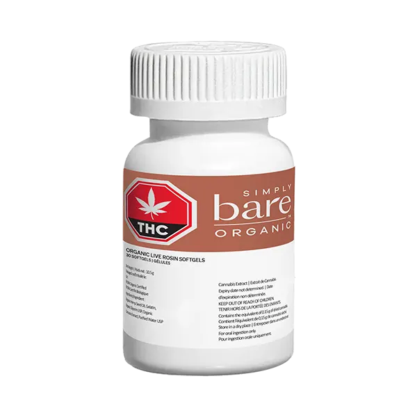 Image for Live Rosin Softgels, cannabis all products by Simply Bare