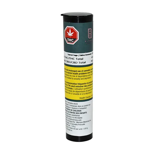 Image for Sacred Sage Pre-Roll, cannabis all products by Ritual Green