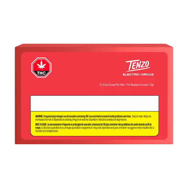 Image for Electric Circus Infused Pre-Roll, cannabis all products by Tenzo