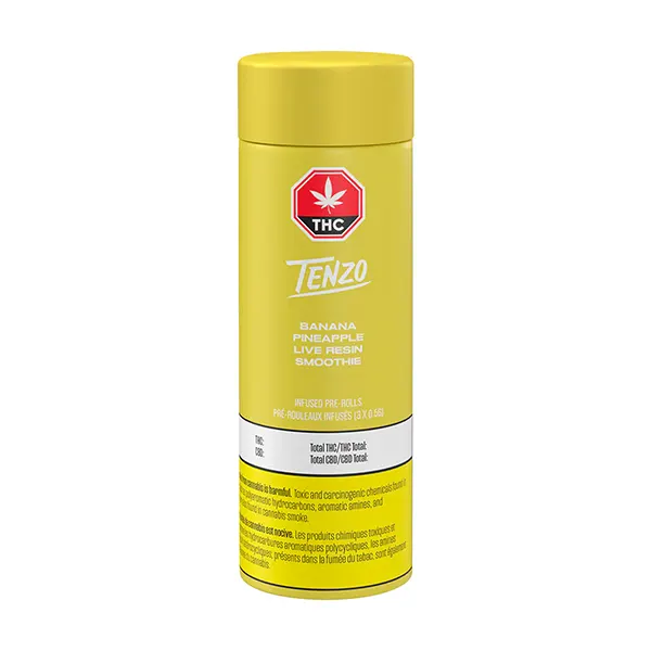 Image for Banana Pineapple Live Resin Smoothie Infused Pre-Roll, cannabis all products by Tenzo