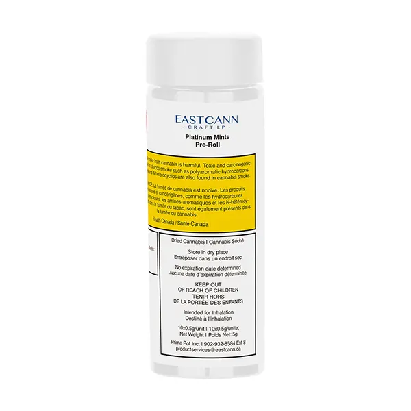 Image for Platinum Mints Pre-Roll, cannabis all products by EastCann