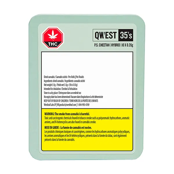 Image for P.s. Cheetah Pre-roll, cannabis pre-rolls by Qwest 35's