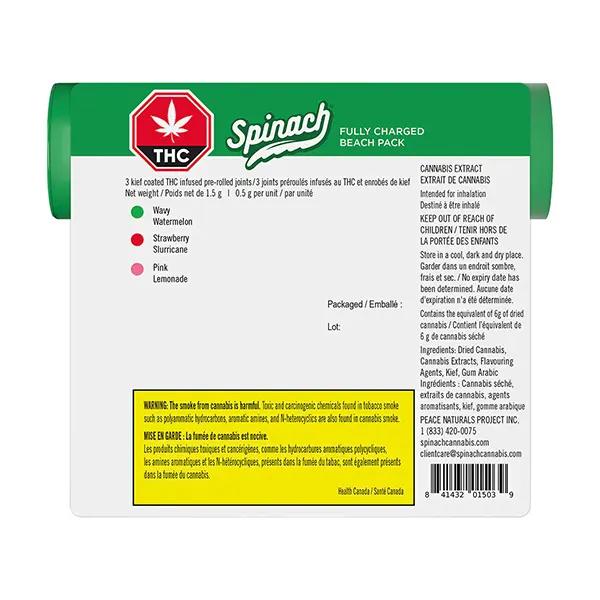 Image for Fully Charged Tropical Pack Infused Pre-Roll Multi-pack, cannabis all products by Spinach