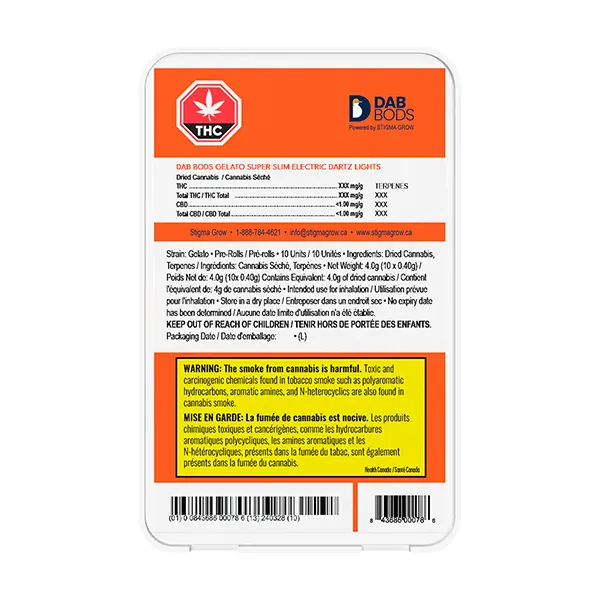 Gelato Super Slim Electric Dartz Lights (Pre-Rolls) by Dab Bods