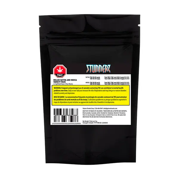 Image for Milled Sativa and Indica Variety Pack, cannabis all products by Stunnerz