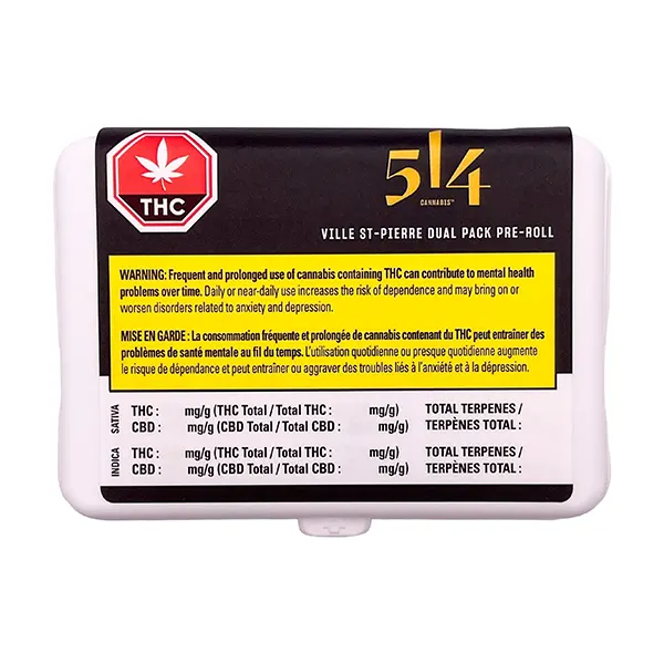 Image for Ville St-Pierre Dual Pack Pre-Roll, cannabis all products by 514 Cannabis