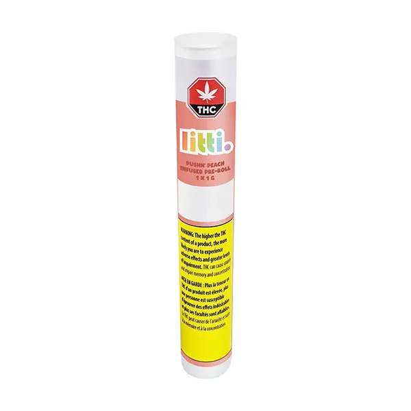 Image for Pushn' Peach Infused Pre-Roll, cannabis all products by Litti.