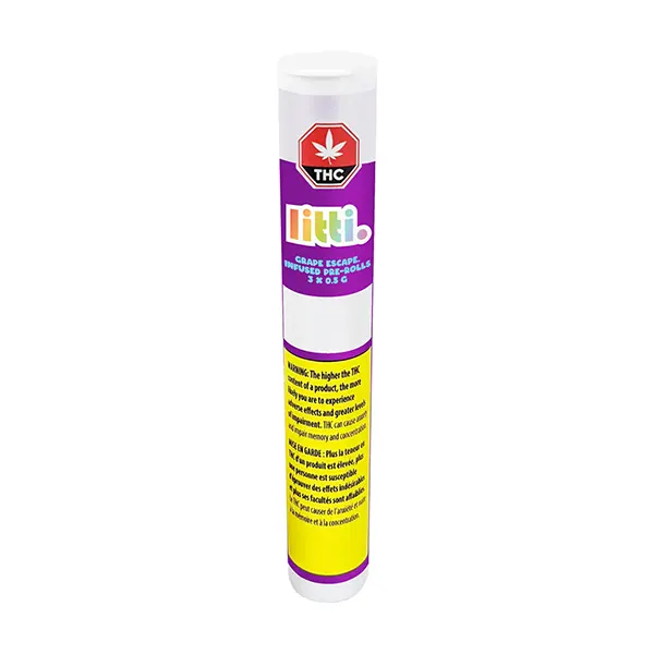 Image for Grape Escape Infused Pre-Roll, cannabis all products by Litti.