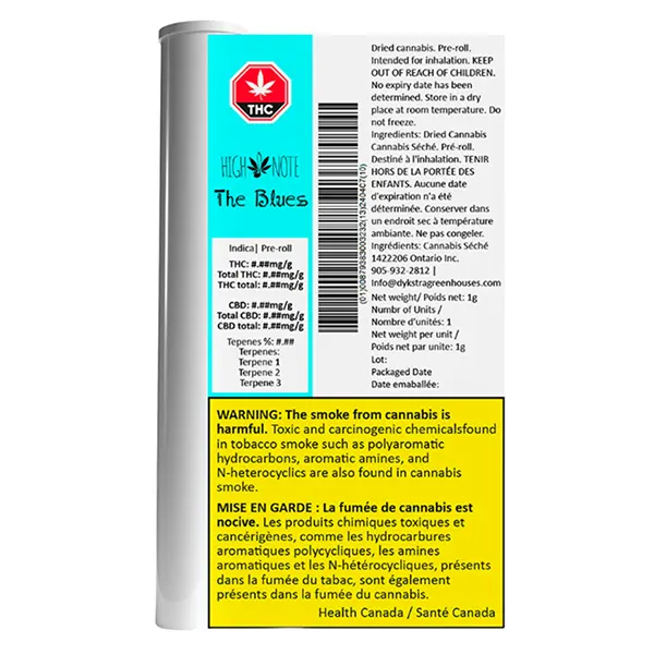 Image for The Blues Pre-Roll, cannabis all products by High Note