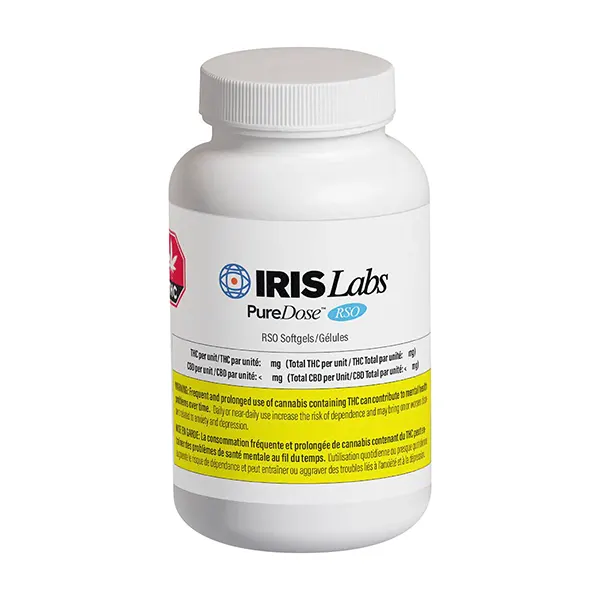 Image for PureDose RSO Soft Gels, cannabis all products by IRIS Labs