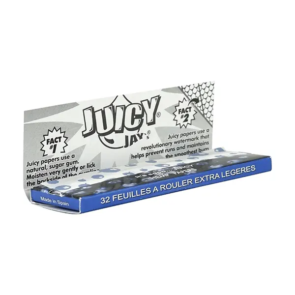 Image for Blueberry Rolling Papers 1.25, cannabis rolling papers, cones by Juicy Jays