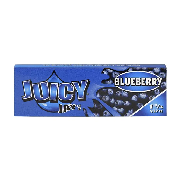 Image for Blueberry Rolling Papers 1.25, cannabis rolling papers, cones by Juicy Jays