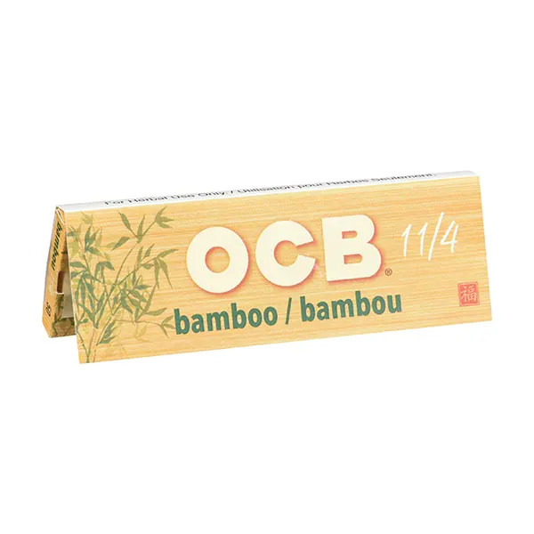 Image for Bamboo Rolling Papers 1.25, cannabis rolling papers, cones by OCB