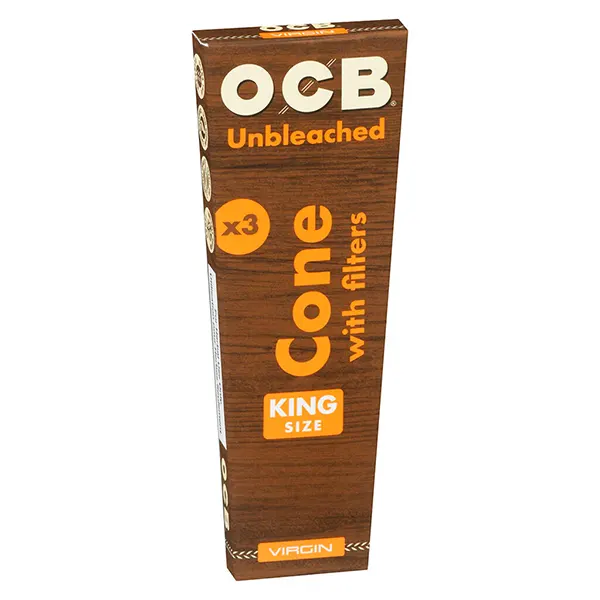 Image for Virgin Unbleached Cones KS, cannabis rolling papers, cones by OCB