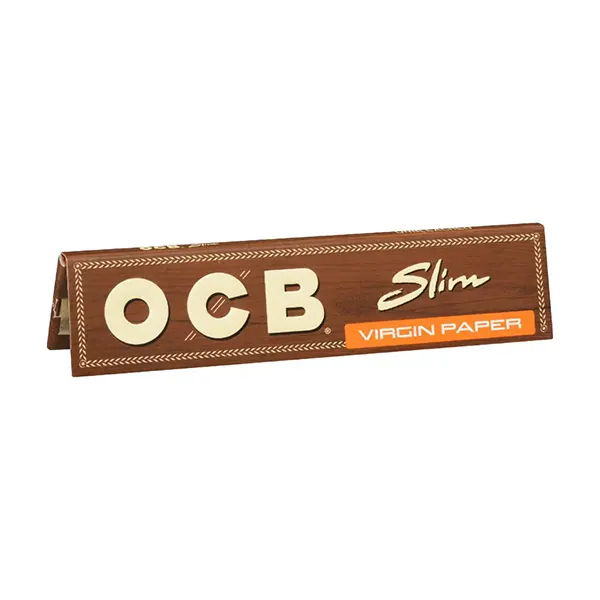 Image for Virgin Unbleached Slim Rolling Papers Slim, cannabis rolling papers, cones by OCB