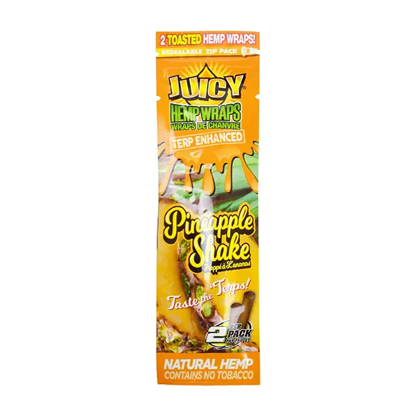 Image for Terp-Enhanced Pineapple Shake Hemp Wraps, cannabis rolling papers, cones by Juicy Jays