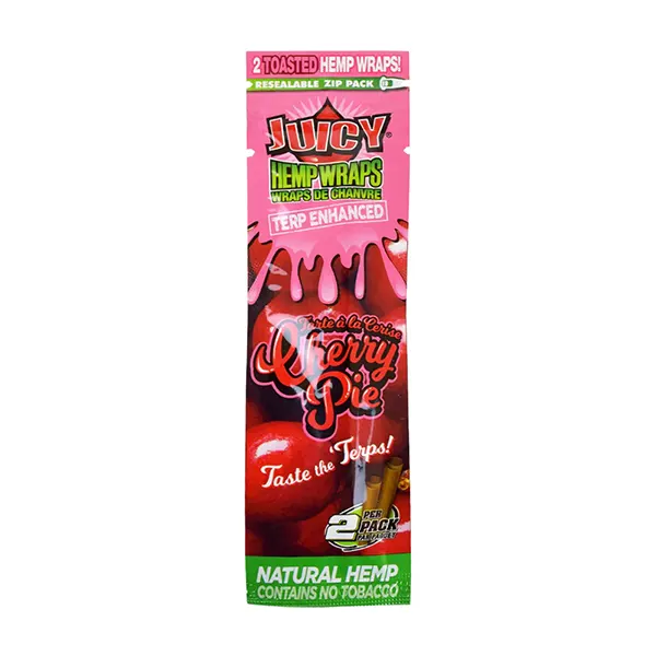 Image for Terp-Enhanced Cherry Pie Hemp Wraps, cannabis rolling papers, cones by Juicy Jays