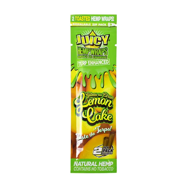 Image for Terp-Enhanced Lemon Cake Hemp Wraps, cannabis rolling papers, cones by Juicy Jays