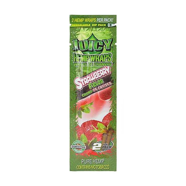 Image for Hemp Wraps Strawberry Fields, cannabis rolling papers, cones by Juicy Jays