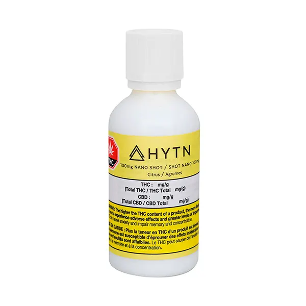 Image for 100 mg Nano Shot Citrus, cannabis bottled oils by HYTN