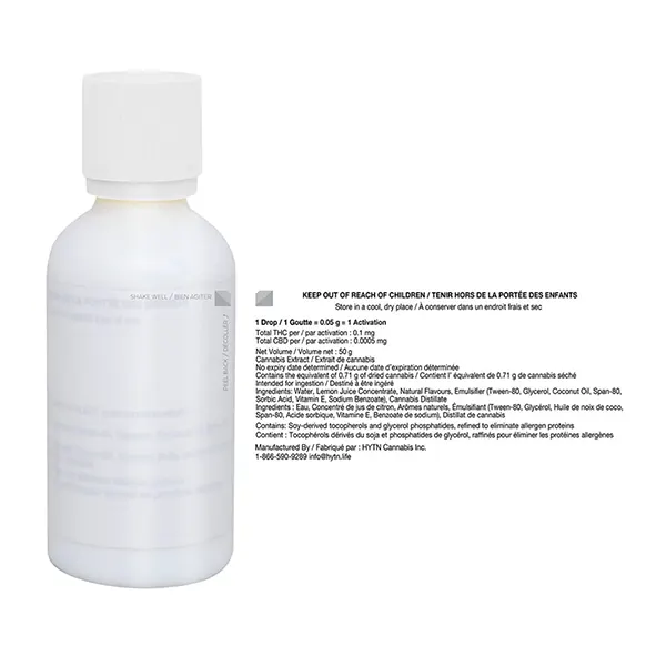 Image for 100 mg Nano Shot Citrus, cannabis bottled oils by HYTN