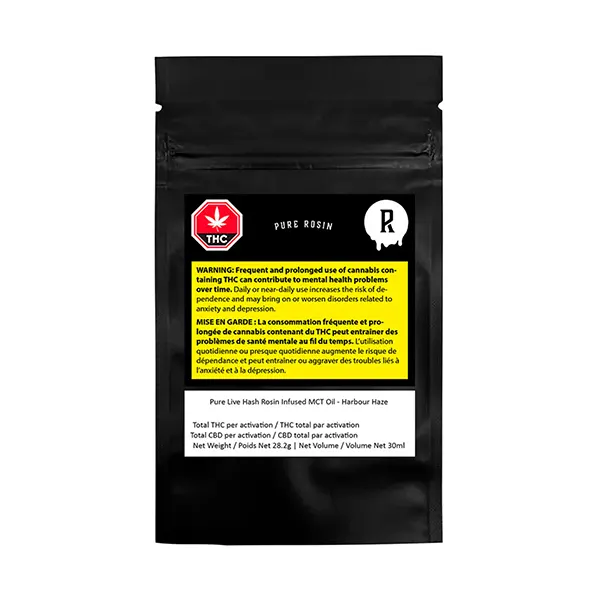 Image for Pure Live Hash Rosin Infused MCT Oil - HARBOUR HAZE, cannabis all products by Pure Rosin