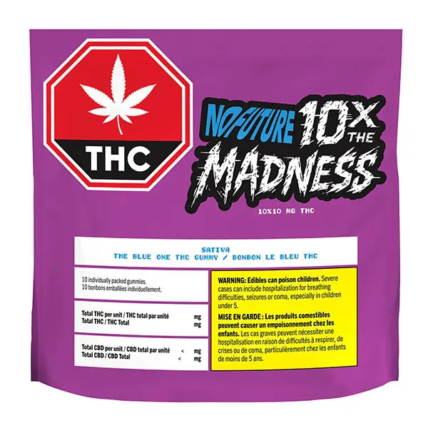 10x the Madness: The Blue One Sativa (Gummies) by No Future