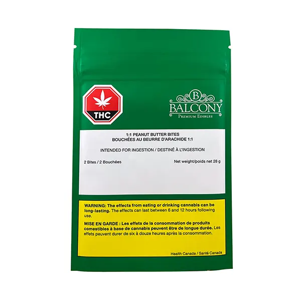 Image for 1:1 Peanut Butter Bites, cannabis chocolates by Balcony