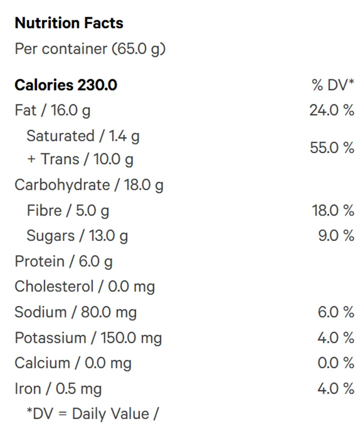 Nutrition Information for 1212 THC:CBD 1:25 Micro-Dosed Vegan Chocolate Reishi Mushroom (Chocolates) by Social Sessions
