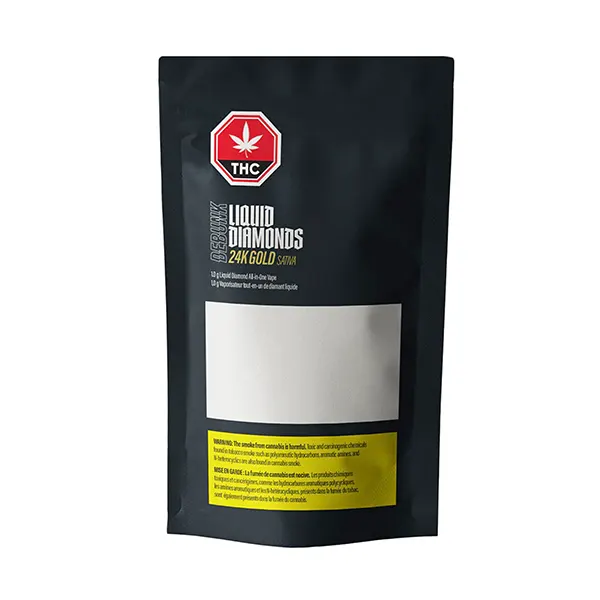 24k Gold Liquid Diamonds AIO Vape (Disposable Vapes) by Debunk