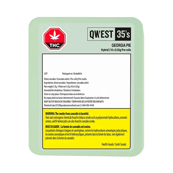 Image for 35's Georgia Pie Pre-Roll, cannabis all products by Qwest