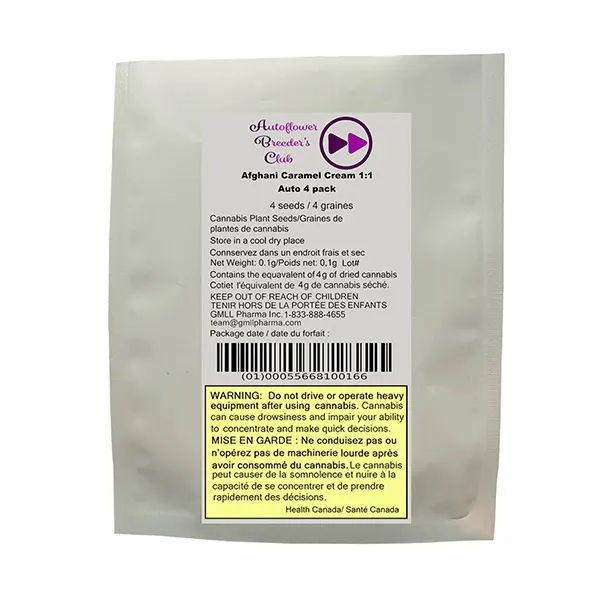 Afghani Caramel Cream 1:1 Auto (Seeds) by Autoflower Breeder's Club