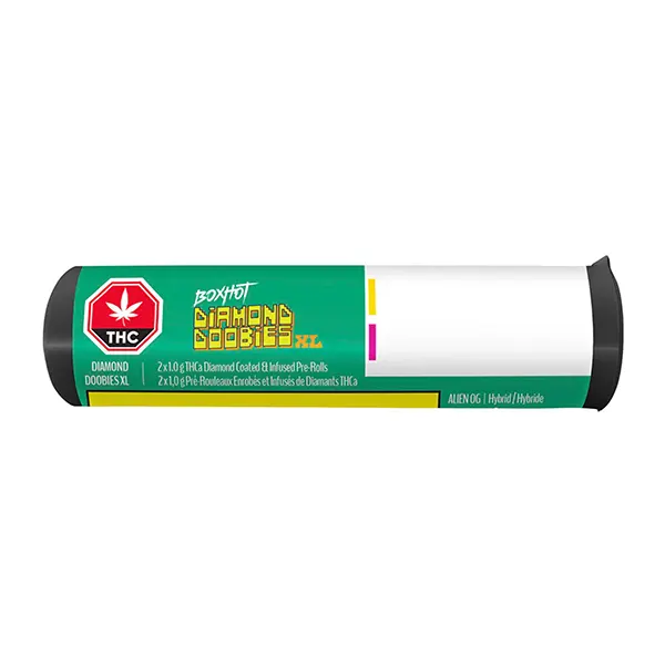 Image for Alien OG + Peach OG THCa Coated Infused Pre-Roll, cannabis pre-rolls by BoxHot