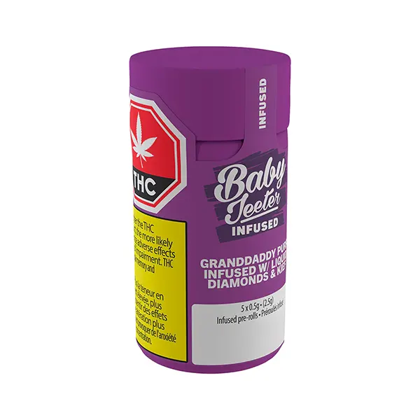 Image for Baby Jeeter Infused Grand Daddy Purp Pre-Roll, cannabis pre-rolls by Jeeter