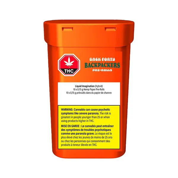 Backpackers Pre-Roll - Liquid Imagination (Pre-Rolls) by Back Forty