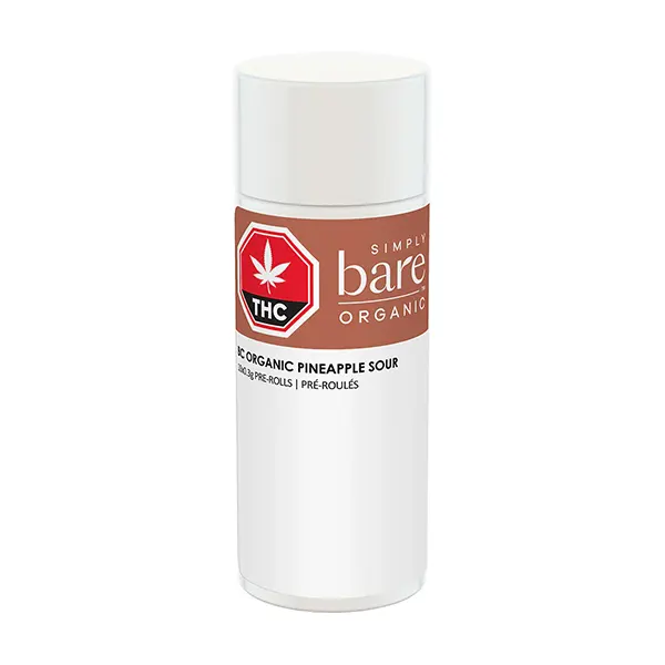 Image for BC Organic Pineapple Sour Pre-roll, cannabis pre-rolls by Simply Bare