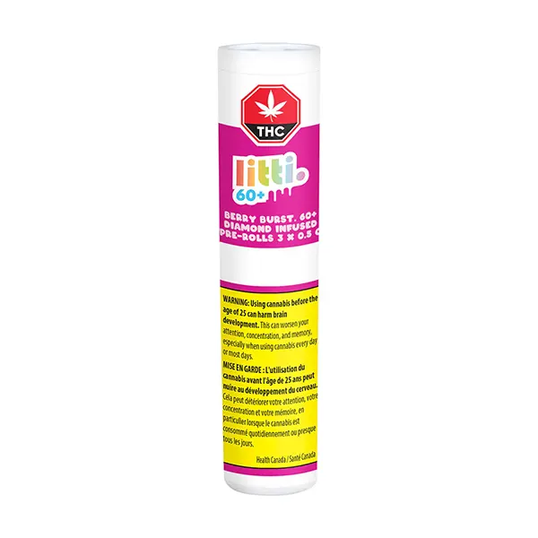 Berry Burst 60+ Diamond Infused Pre-Roll (Pre-Rolls) by Litti.