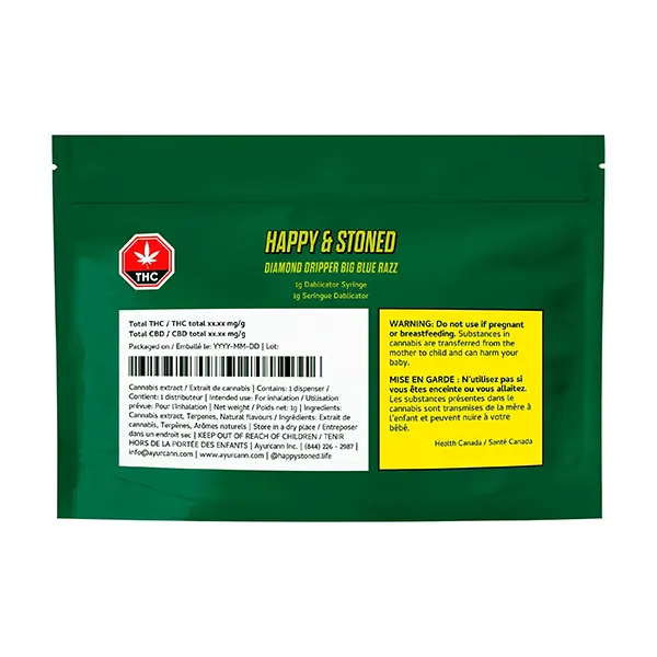 Big Blue Razz Diamond Dripper (Isolates, Distillates) by Happy & Stoned