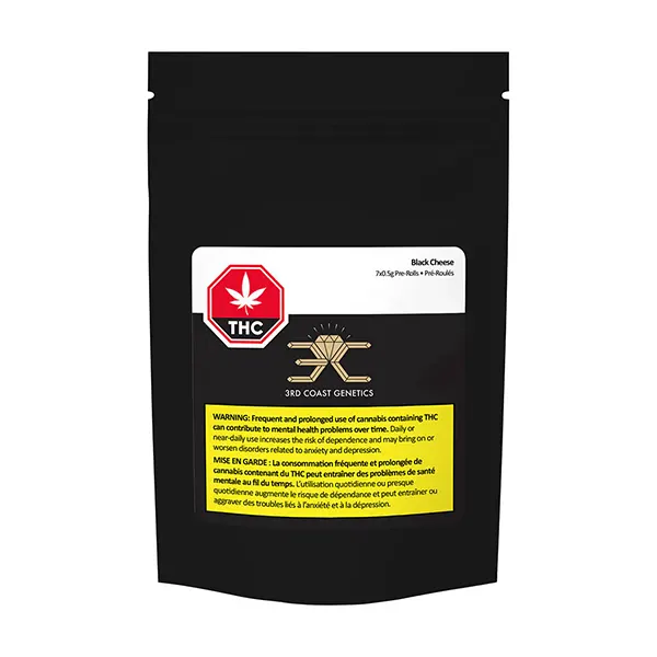 Black Cheese Pre-Roll (Pre-Rolls) by 3rd Coast Genetics