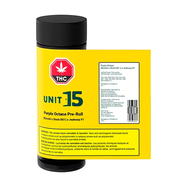 Image for Purple Octane Pre-Roll, cannabis all products by Unit 15