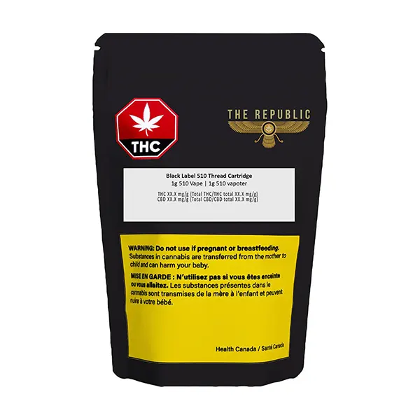 Black Label 510 Thread Cartridge (510 Cartridges) by The Republic