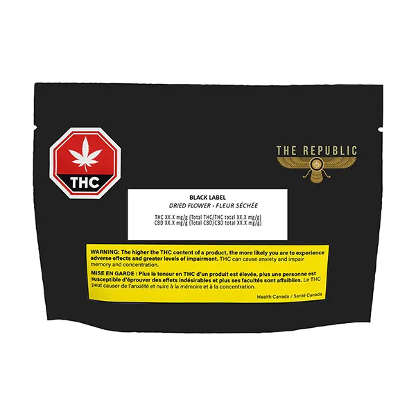 Black Label (Dried Flower) by The Republic