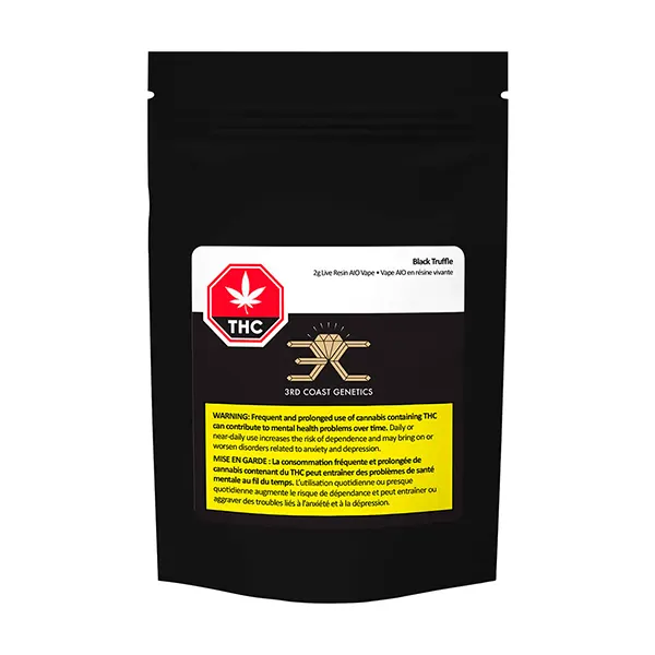 Black Truffle Live Resin AIO Vape (Disposable Vapes) by 3rd Coast Genetics