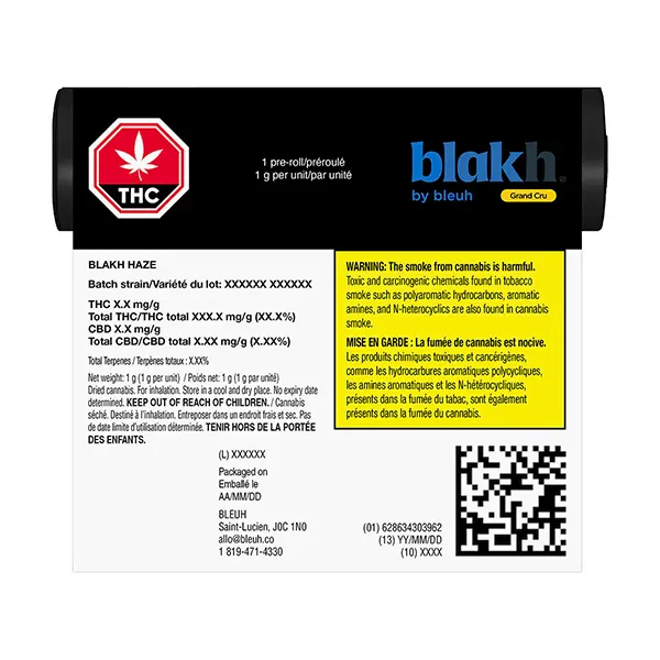 Blakh Haze Pre-Roll (Pre-Rolls) by Bleuh