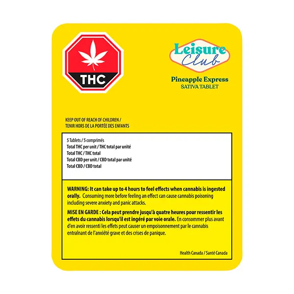 Pineapple Express Tablets (Capsules, Softgels) by Leisure Club